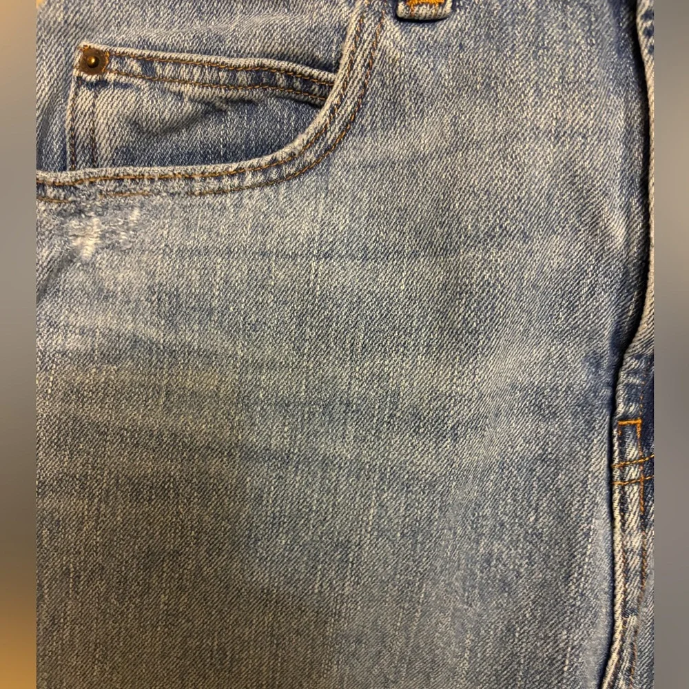 ASOS Blue Distressed Jean Shorts - Picture 6 of 8